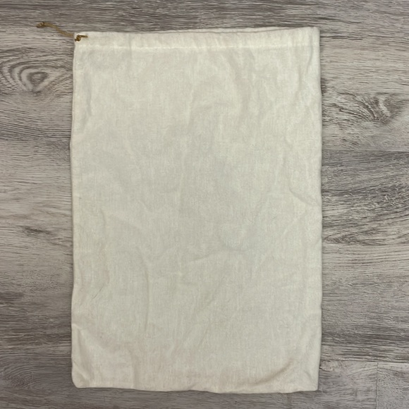 Charlotte Olympia Off White Drawstring Dust Bag Approximately 10" X 15" - Picture 3 of 5